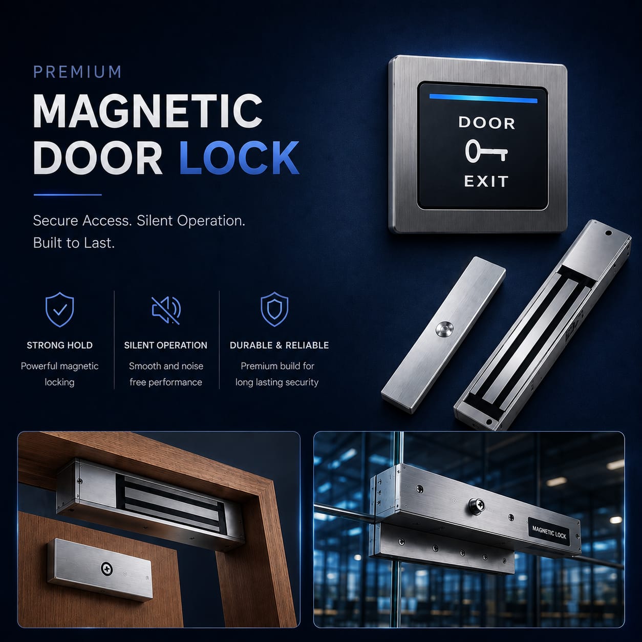 Premium Magnetic Door Lock Kit